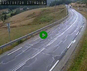 Webcam routière au niveau du col de la Chavade en Ardèche, sur la N102 à 1266 mètres d'altitude