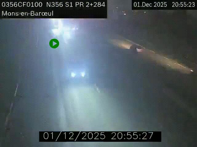 Webcam à l'entrée de Lille en direction du périphérique, à proximité de Mons-en-Baroeul sur la N356