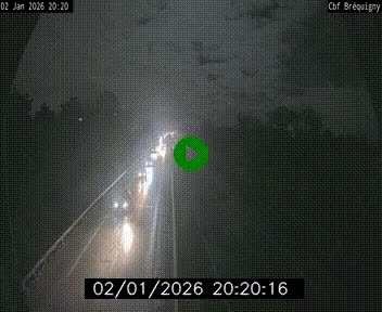 Webcam sur le périphérique de Rennes (N136) à hauteur du quartier Bréquigny, au sud de la ville