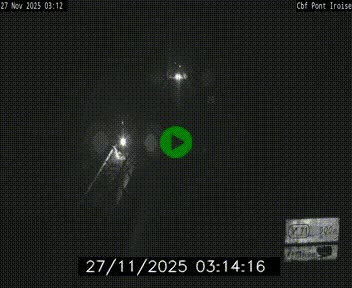 Webcam sur la N165 après le Pont de l'Iroise, à l'entrée de Brest