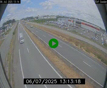 Webcam sur la N165 à hauteur de Caudan, dans le Morbihan.