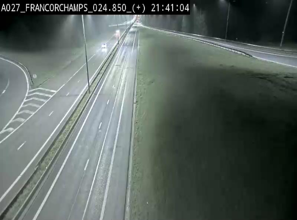 Caméra autoroutière à proximité du circuit de Spa-Francorchamps à Stavelot sur l'A27/E42