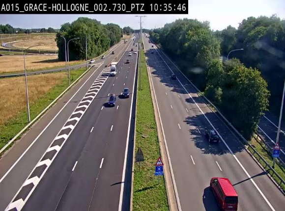 Caméra trafic Belgique - Grâce-Hollogne - E42, jonction avec A604, direction Loncin/Aéroport de Liège -  BK 3.2