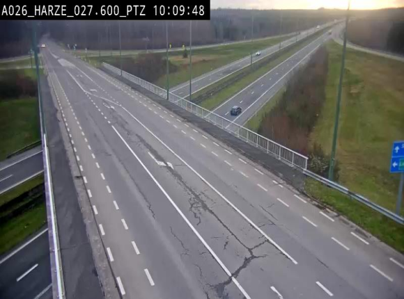 Caméra autoroute Belgique - Sougné-Remouchamps,E25 direction Luxembourg