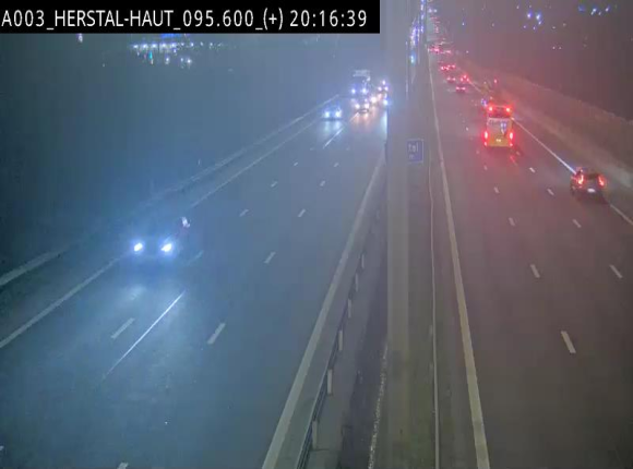 Webcam autoroute Belgique - Herstal - E40 direction Aix-la-Chapelle - BK 97