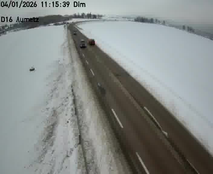 Webcam sur la D16 à Aumetz. Vue orientée vers A30
