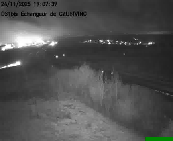 Dispositif d’observation sur D31bis (France) à Gaubiving, en direction de Sarreguemines, offrant une visualisation fiable des conditions de circulation.