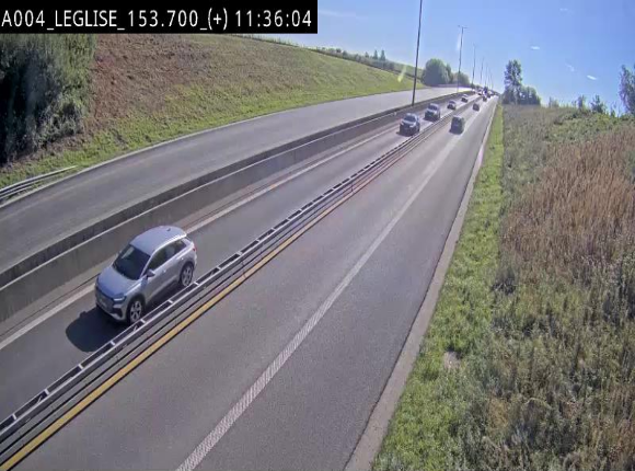 Webcam autoroute E411 à hauteur de Léglise, en direction de Luxembourg