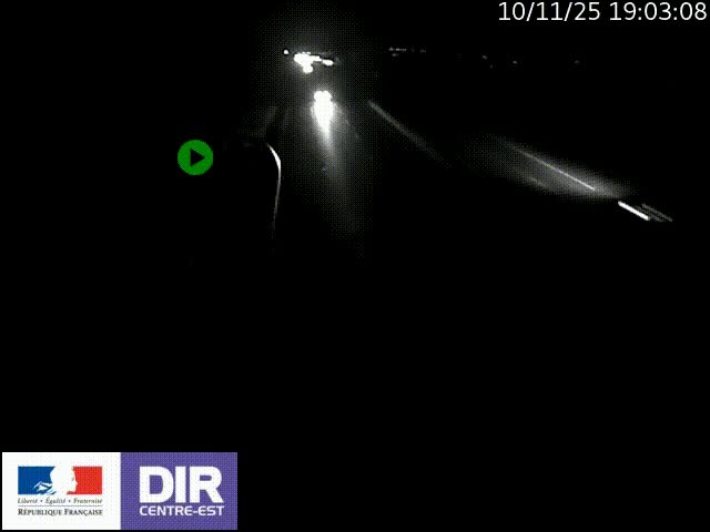 Webcam sur le contournement de Valence, sur la Nationale 7, à la jonction avec la N532, caméra orientée vers Grenoble