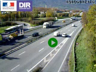 Webcam sur la Nationale 201 à hauteur de la sortie Chambéry-Nord, avant à la jonction entre l'A41 et l'A43, en direction de Lyon