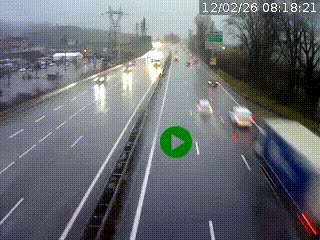 Caméra routière à hauteur des centres commerciaux et de la sortie 14 en direction d'Albertville