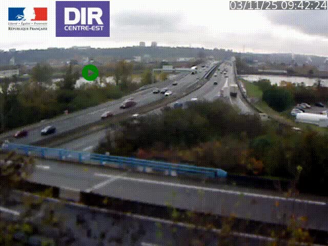 Webcam autoroute sur A450 à Pierre-Bénite en direction de Lyon et de l'autoroute A7