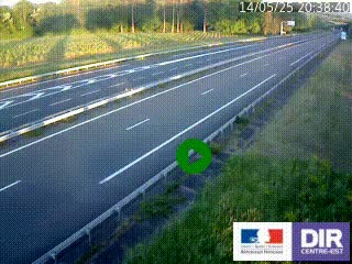 Webcam autoroute sur l'A77 à hauteur de Pouilly-sur-Loire en direction de Nevers