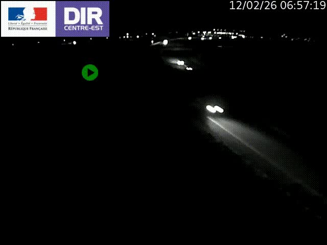 Webcam sur le contournement de Valence, sur la Nationale 7, caméra orientée vers Lyon