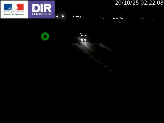 Webcam sur le contournement de Valence, sur la Nationale 7, caméra orientée vers Lyon