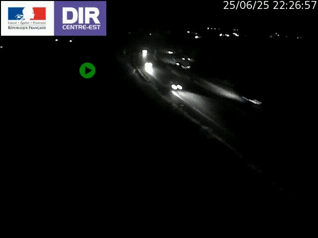 Webcam sur le contournement de Valence, sur la Nationale 7, caméra orientée vers Lyon
