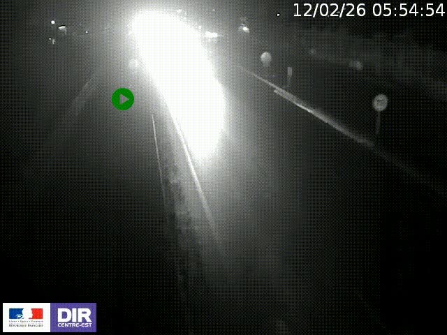 Webcam à Bron sur l'A43 à la jonction avec le boulevard périphérique de Lyon (D383). Vue orientée vers Lyon