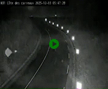 Webcam en haut de la Côte des Carreaux sur la N31 à Avesnes-en-Bray. Vue orientée vers Rouen