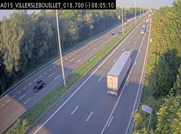 Webcam autoroute Belgique - Villers-le-Bouillet - E42 direction Liège - BK 18.7