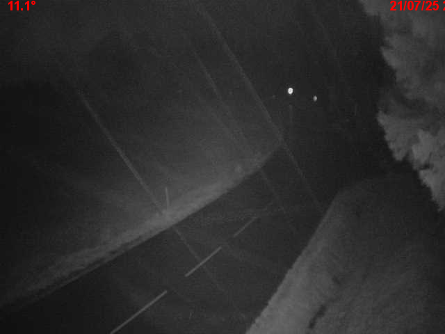 Webcam en haut du col du Ballon d'Alsace sur la D465 à 1075 mètres d'altitude dans les Vosges