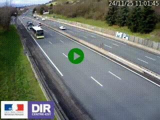 Webcam routière à Saint-Etienne-Terrenoire sur la RN88 avant la jonction entre l'A72 et le Boulevard Périphérique de Saint-Etienne