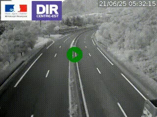 Caméra sur la Nationale 90 (N90) à La Léchère, en direction et à proximité d'Albertville