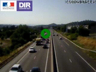 Caméra autoroute à Saint-Etienne (Les Littes) à hauteur du Ikea Saint-Etienne sur l'A72 en direction de Roanne