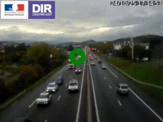Caméra autoroute à Saint-Etienne (Les Littes) à hauteur du Ikea Saint-Etienne sur l'A72 en direction de Roanne