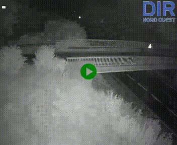 Webcam sur A84 à hauteur de Pont-Farcy, au niveau du pont autoroutier sur la Vire, au sud de Saint-Lô