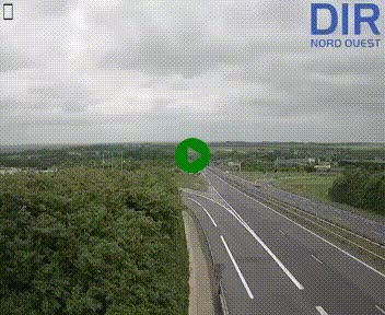 Webcam au début de l'A84 sur le périphérique Ouest de Caen (N814) à hauteur de la sortie 9, Porte de Bretagne