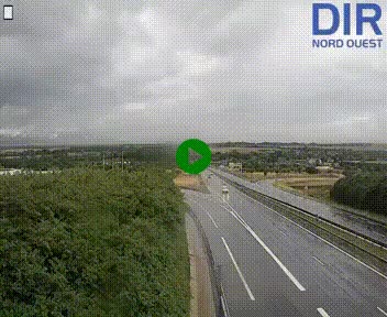 Webcam au début de l'A84 sur le périphérique Ouest de Caen (N814) à hauteur de la sortie 9, Porte de Bretagne