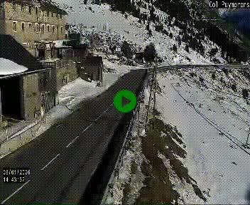 Webcam Col du Puymorens sur N320, en direction de Pas de la Casa (Andorre)