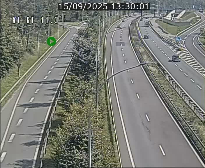 Traffic live webcam Luxembourg Senningerberg - A1 direction Allemagne - BK 11.3