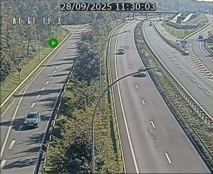 Traffic live webcam Luxembourg Senningerberg - A1 direction Allemagne - BK 11.3