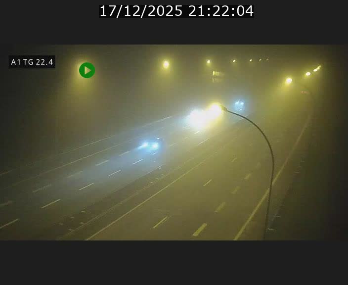 Traffic live webcam Luxembourg Flaxweiler - A1 direction Luxembourg - BK 22.4