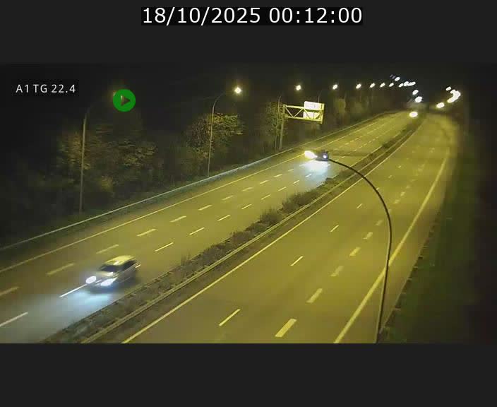 Traffic live webcam Luxembourg Flaxweiler - A1 direction Luxembourg - BK 22.4