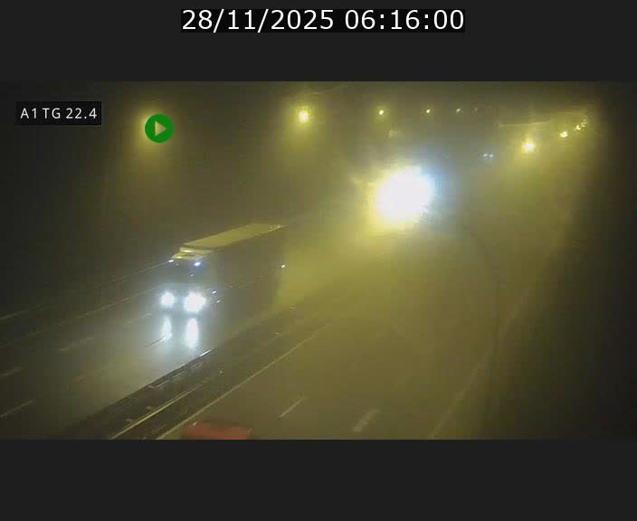 Traffic live webcam Luxembourg Flaxweiler - A1 direction Luxembourg - BK 22.4