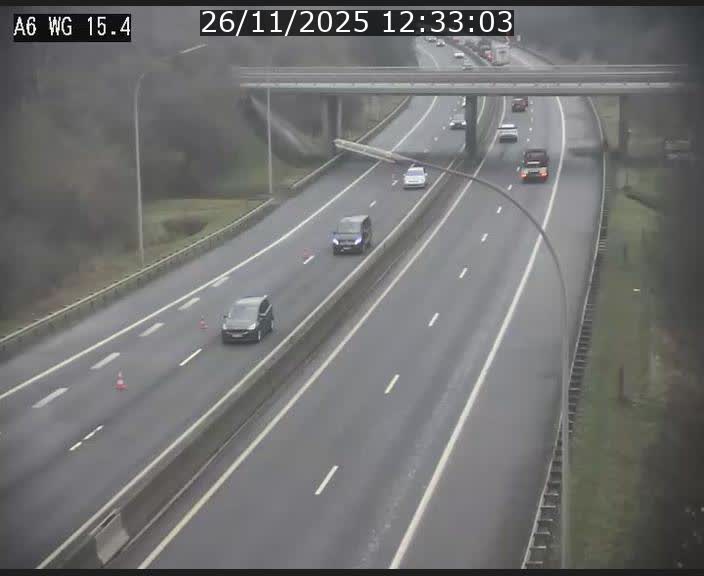 Traffic live webcam Luxembourg Capellen - A6 - BK 15.4 - direction Luxembourg/France/Allemagne