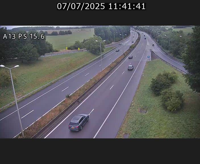Traffic live webcam Luxembourg Kayl - A13 direction Dudelange - BK 15.6