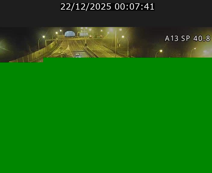 Webcam avec vue sur l'entrée côté allemand du tunnel Markusbierg à Schengen. Vue orientée vers le tunnel et Bettembourg