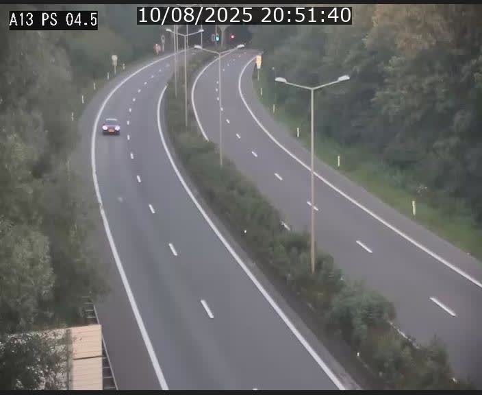 Traffic live webcam Luxembourg Differdange - A13 direction Esch-sur-Alzette - BK 4.5