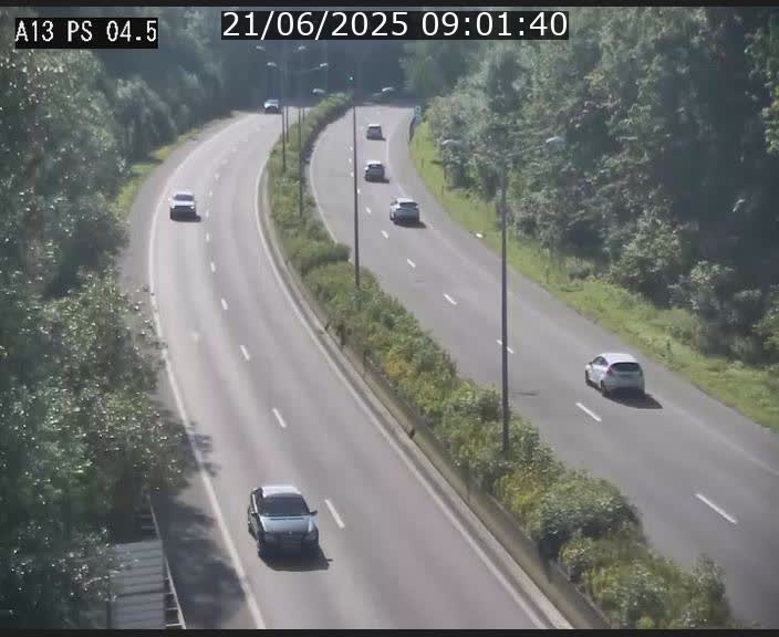 Traffic live webcam Luxembourg Differdange - A13 direction Esch-sur-Alzette - BK 4.5