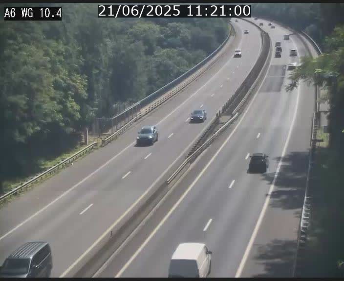 Traffic live webcam Luxembourg Mamer - A6 - BK 10.4 - direction Luxembourg/France/Allemagne