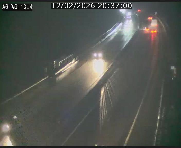 Traffic live webcam Luxembourg Mamer - A6 - BK 10.4 - direction Luxembourg/France/Allemagne