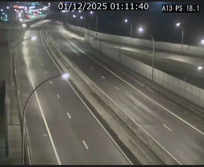 Traffic live webcam Luxembourg Dudelange - A13 direction Croix de Bettembourg - BK 18.1