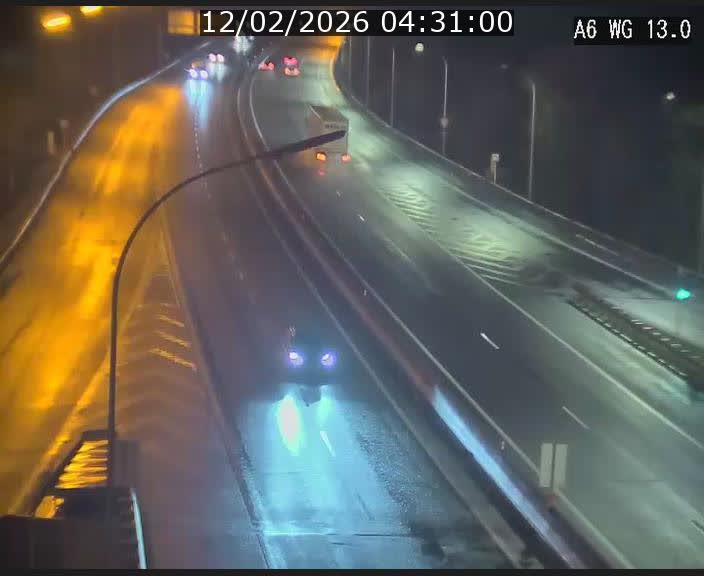 Traffic live webcam Luxembourg Mamer - A6 - BK 13 - direction Luxembourg/France/Allemagne