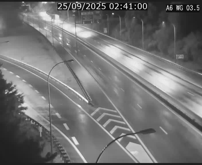 Traffic live webcam Luxembourg - Croix de Cessange - A6 - BK 3.5 - direction France/Allemagne