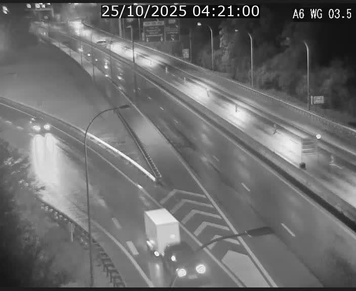 Traffic live webcam Luxembourg - Croix de Cessange - A6 - BK 3.5 - direction France/Allemagne