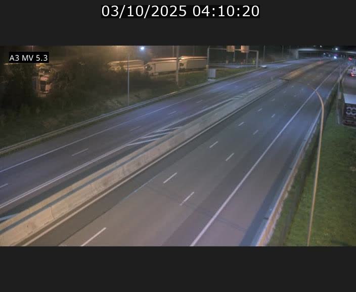 Webcam à l'Aire de Berchem au Luxembourg sur l'A3. Vue orientée vers la France
