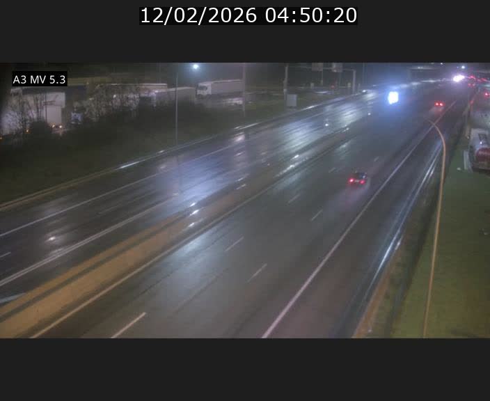 Webcam à l'Aire de Berchem au Luxembourg sur l'A3. Vue orientée vers la France